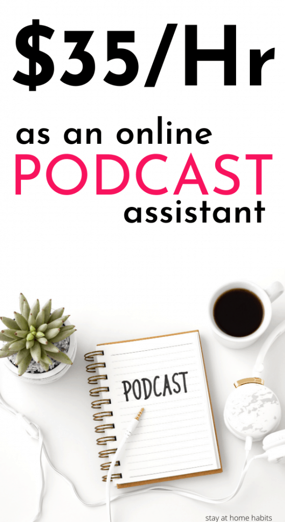 Make money online as a podcast virtual assistant. Earn money online with a new career. Inside you also have the online education/training to begin this work from home career