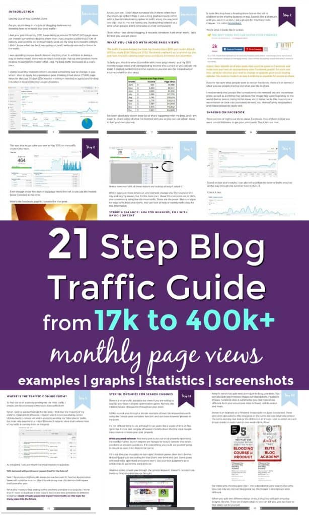 Grow your blog traffic with the traffic transformation guide. Make money blogging for beginners with an increase in blog traffic