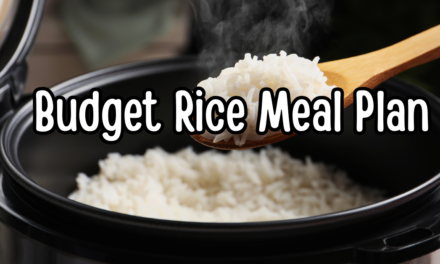 Cheap Rice Meal Plan for a Month + Shopping List!