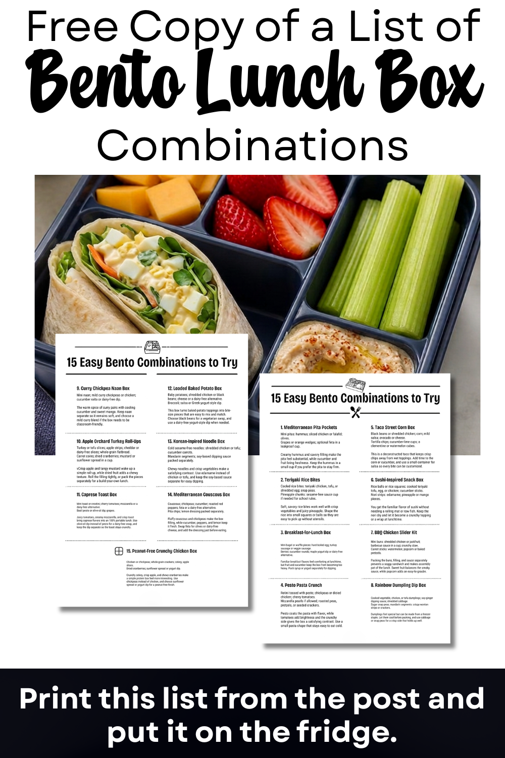 Bento Lunch Box Ideas