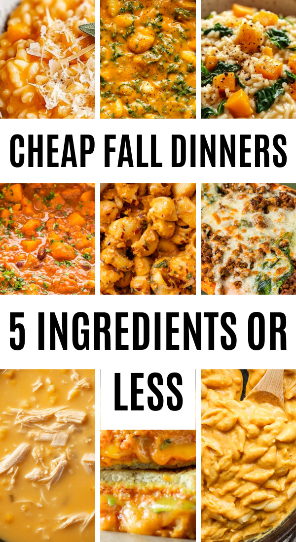 Cheap Fall Dinners