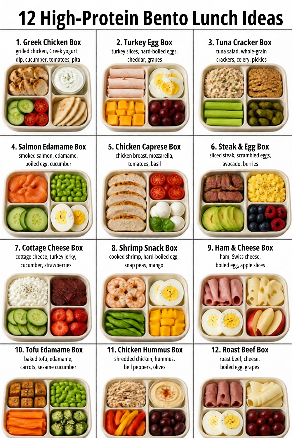 High Protein Bento Lunch Box